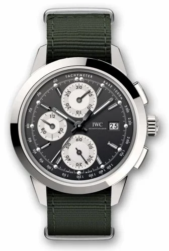 IWC Ingenieur Chronograph Custom Stainless Steel / Black-Silver-Black / NATO IW3808-DG (IW3808DG)